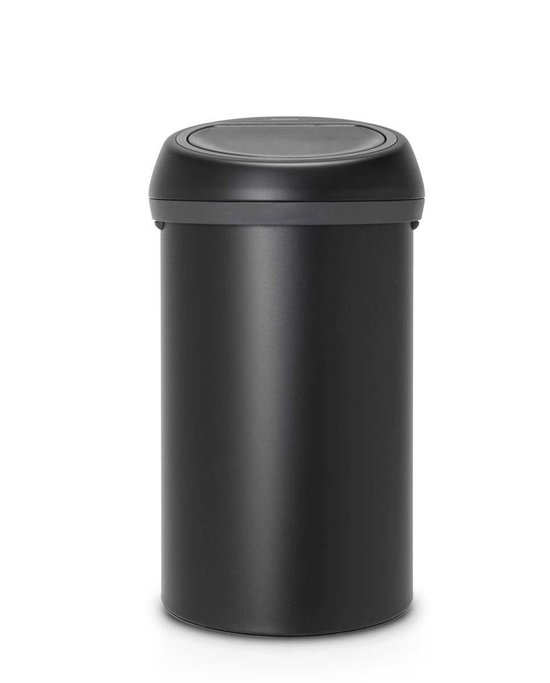 Brabantia Touch Bin Afvalemmer - 60 Liter - Moonlight Black - Zwart