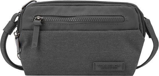 Travelon Metro Anti-diefstal Crossbody Schoudertas Heuptas Rfid 43416 - Grijs