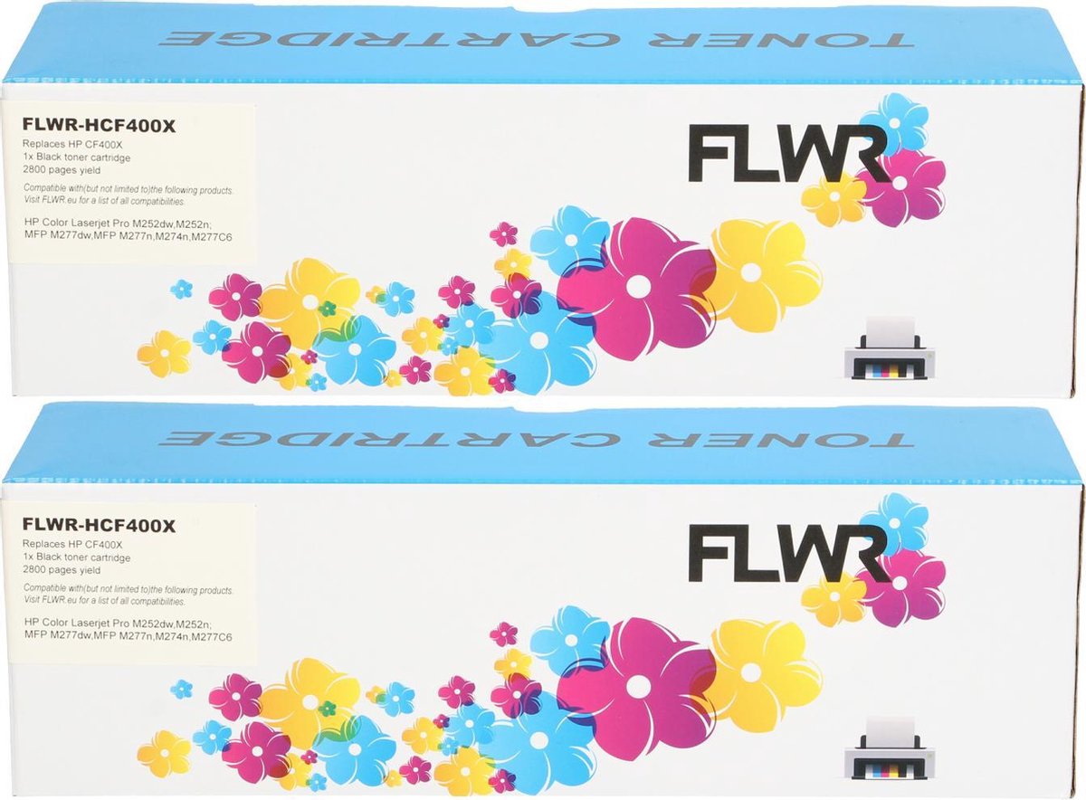 HP FLWR - Toner / 2-Pack 201X / - Geschikt voor - Zwart