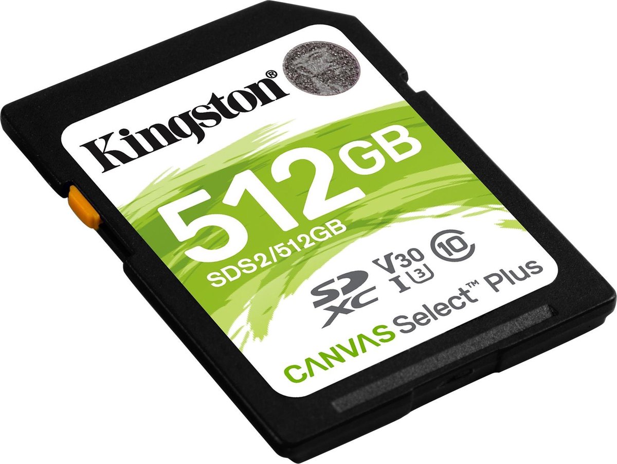 Kingston Canvas Select Plus Sdxc 512 Gb - Zwart
