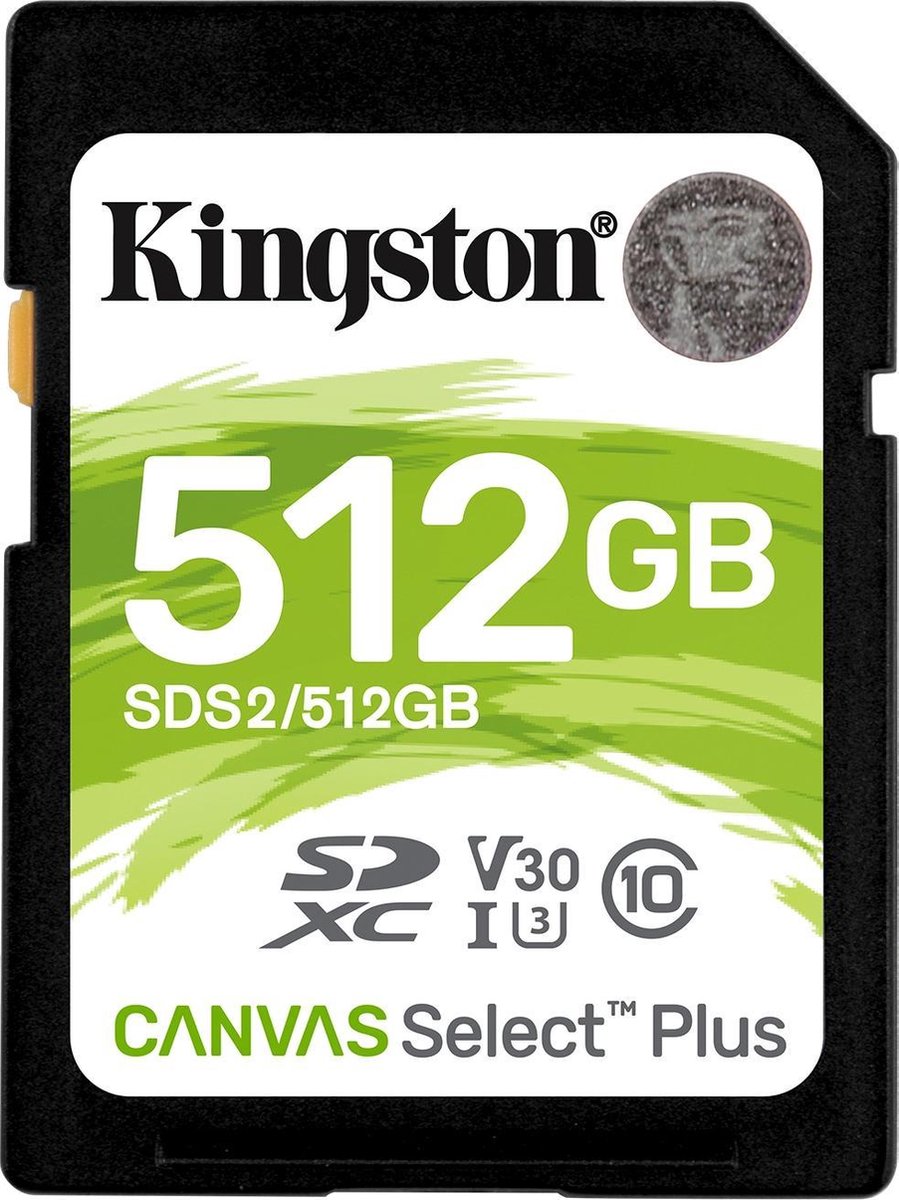 Kingston Canvas Select Plus Sdxc 512 Gb - Zwart