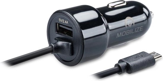 Mobilize Autolader 1 Usb & 1 X Micro Usb Uitgang + Snellader