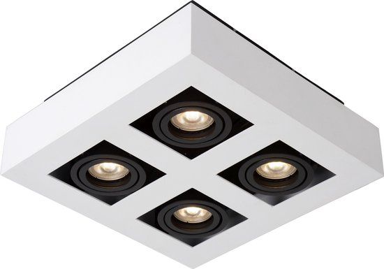 Lucide Xirax Plafondlicht 4xgu10/5w Led Dtw - Wit