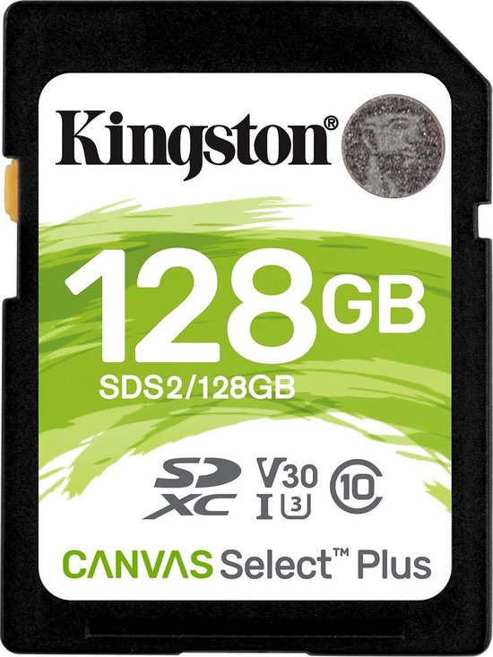 Kingston Canvas Select Plus Sdxc 128 Gb - Negro
