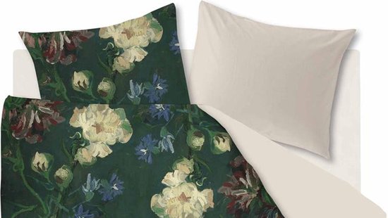 Beddinghouse X Van Gogh Museum - Bh Gogh Peonies Green 140x200/220 - Groen