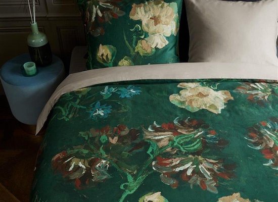 Beddinghouse X Van Gogh Museum - Bh Gogh Peonies Green 140x200/220 - Groen