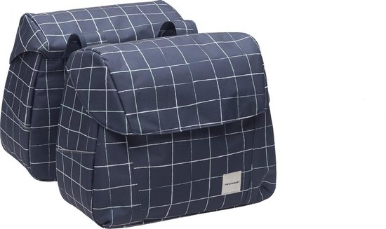 New Looxs Dubbele Fietstas Joli 37 Liter Donker - Blauw