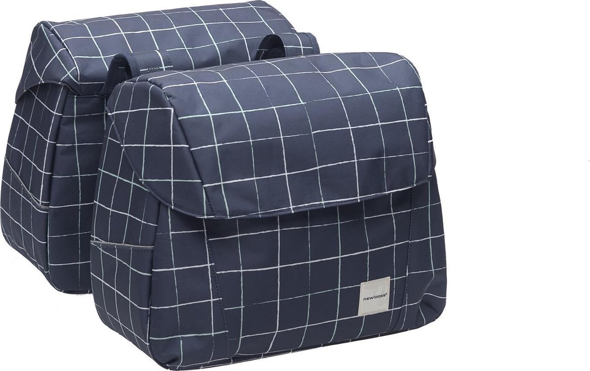 New Looxs Dubbele Fietstas Joli 37 Liter Donker - Blauw