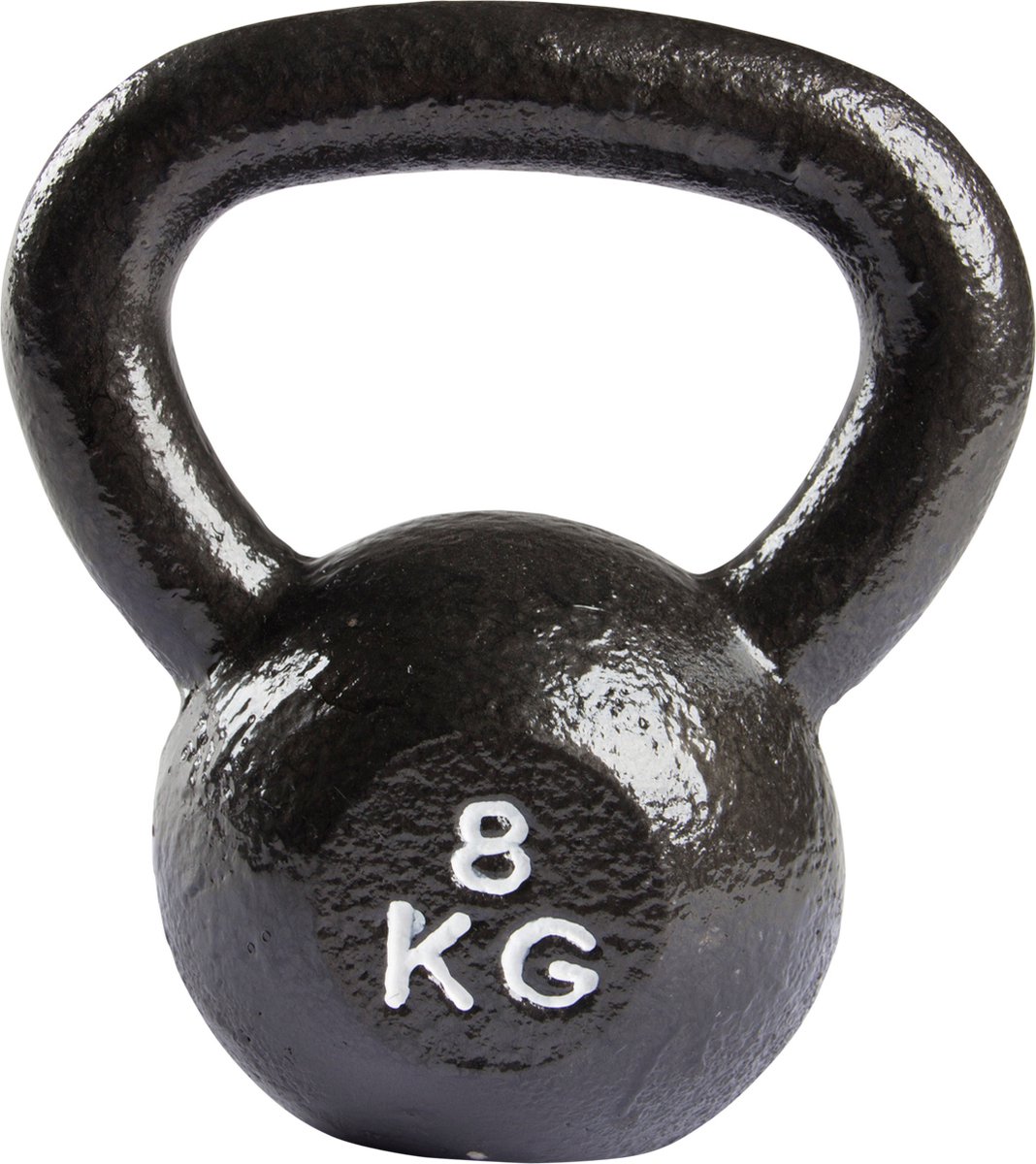 VirtuFit Kettlebell Pro - Kettle Bell - Gietijzer - 8 Kg - Zwart