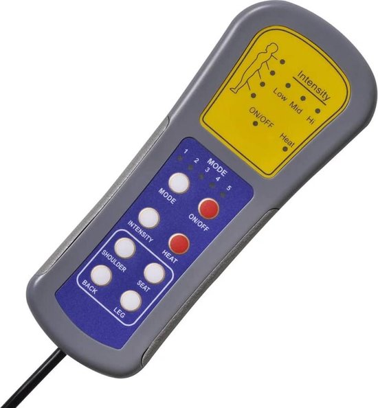 Vidaxl Massagestoel Met Voetenbankje Kunstleer Crème