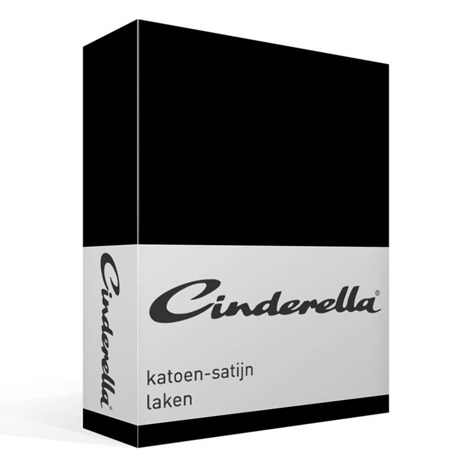 Cinderella Satijn Laken - 100% Katoen-satijn - 2-persoons (200x270 Cm) - - Blauw