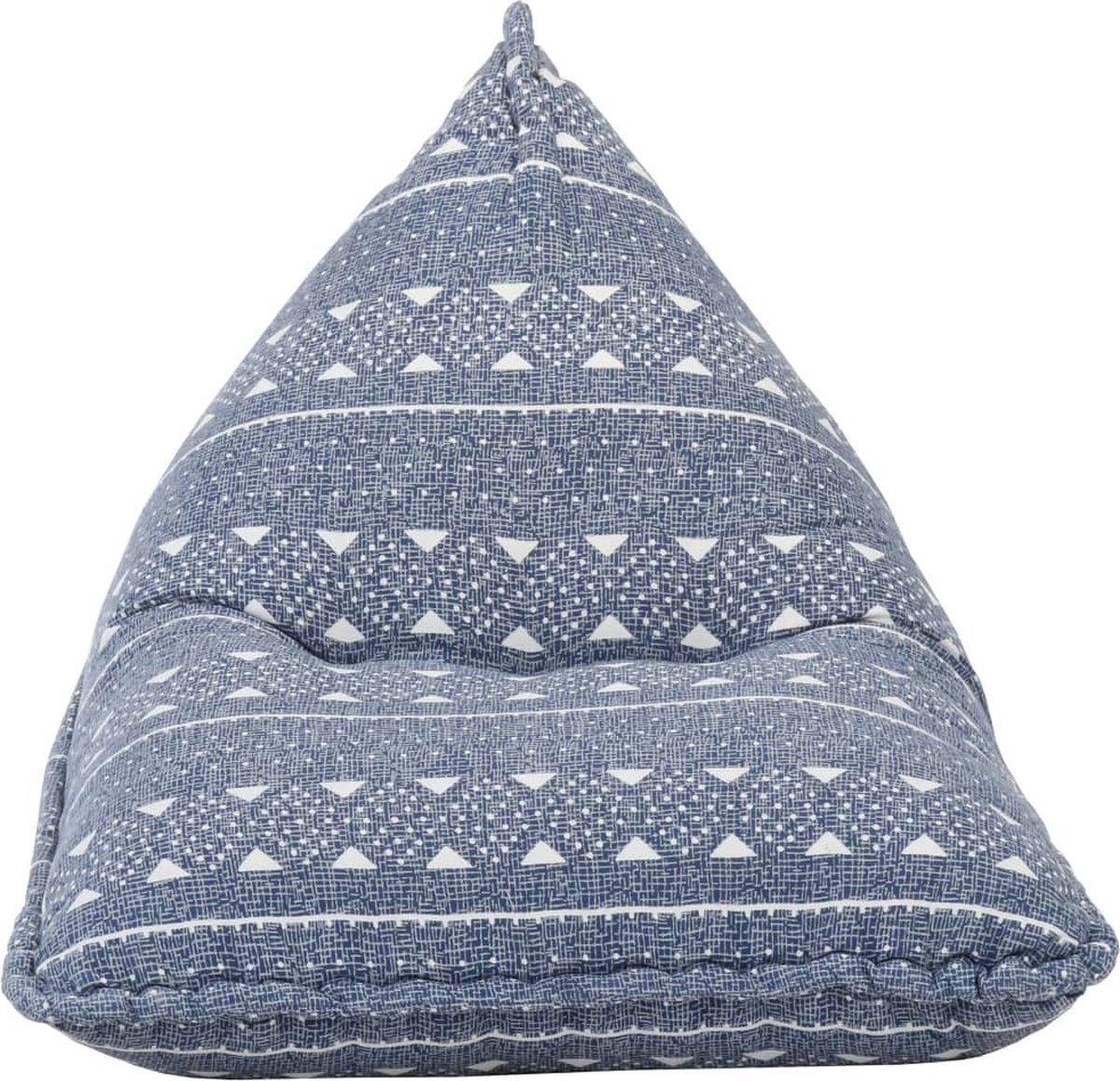 Vidaxl Zitzak Stof Patchwork Indigo - Beige