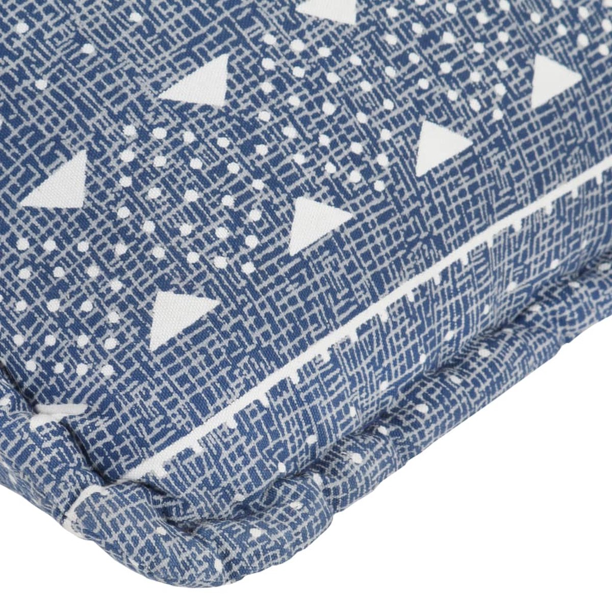 Vidaxl Zitzak Stof Patchwork Indigo - Beige