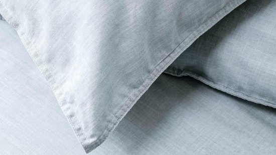 Walra Vintage Cotton Dekbedovertrek - Lits-jumeaux (240x200/220 Cm + 2 Slopen) - Katoen - Jeans - Blauw