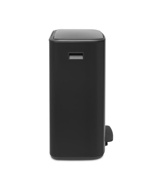 Brabantia Bo Pedal Bin 60 Liter Matt Black - Zwart