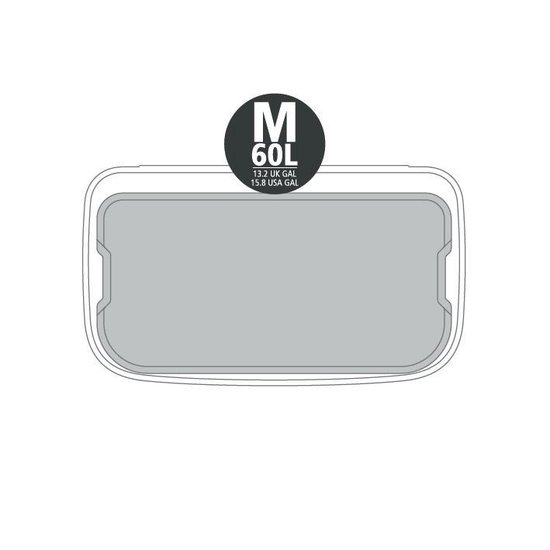 Brabantia Bo Pedal Bin 60 Liter Matt Black - Zwart