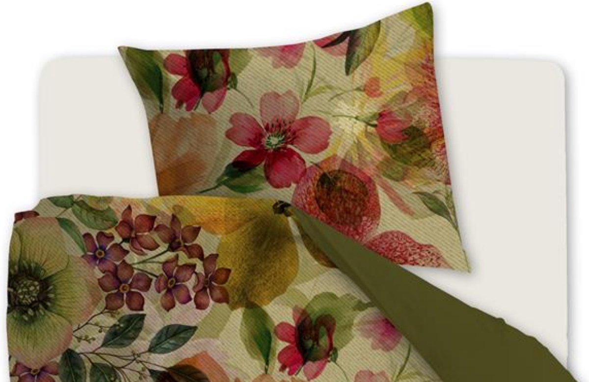 Beddinghouse Hellebore Dekbedovertrek - Lits-jumeaux (240x200/220 Cm + 2 Slopen) - Katoen Satijn - Multi