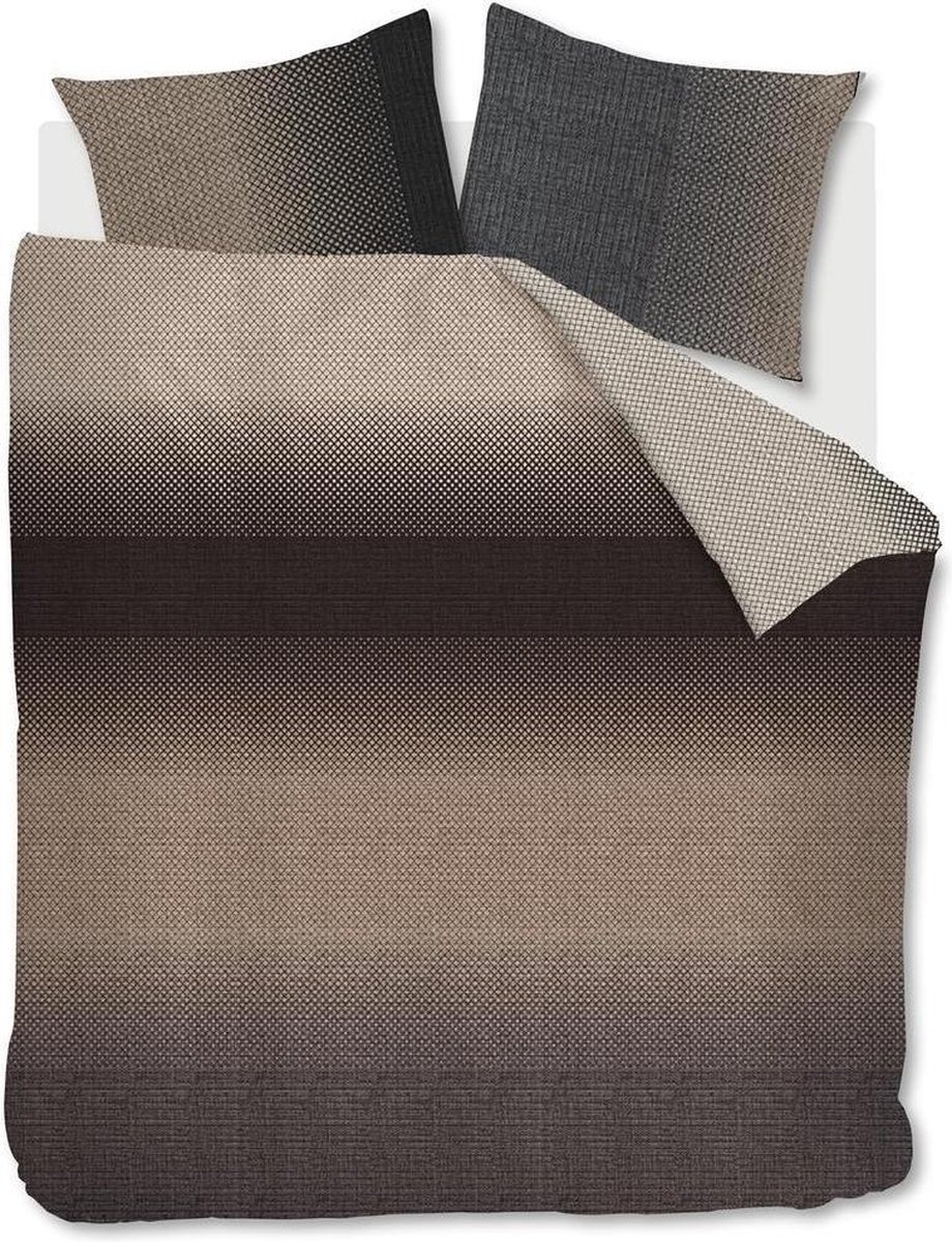 Beddinghouse Duco Dekbedovertrek - Lits-jumeaux (240x200/220 Cm + 2 Slopen) - Katoen Satijn - Grey - Grijs