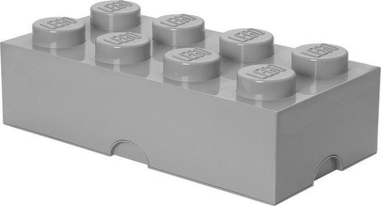 Lego Brick 8 Opbergbox - - Gris