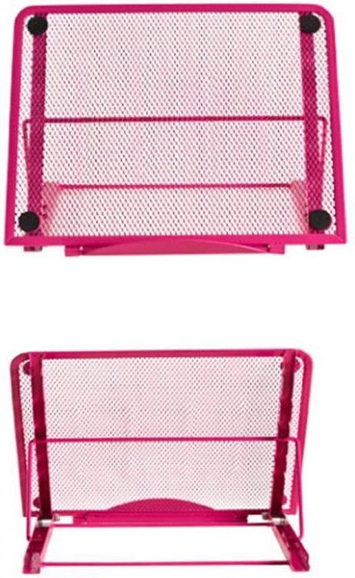 Wt Trading Universele Standaard voor Laptops, Tablets, (kook)Boeken en Diamond Painting Lightpad - Verstelbaar in Hoogte Idiaal voor Thuiswerkers - Roze