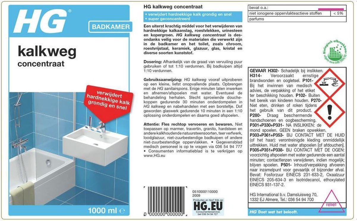 Hg Professionele Kalkaanslagverwijderaar