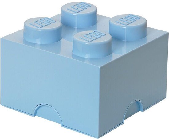 Lego Brick 4 Opbergbox - Licht - Azul