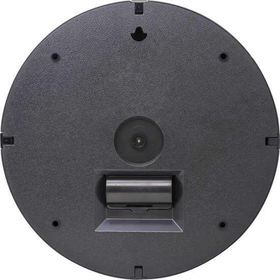 Nextime Wandklok - Ø 30 Cm Plastic Bewegende Klok- 'Motion Star Red' - Rood