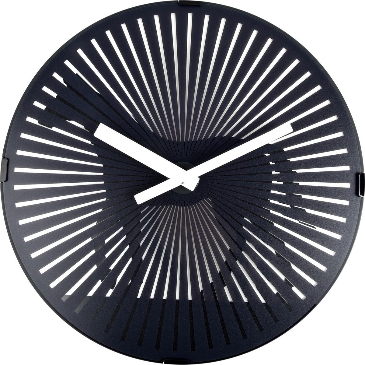 Nextime Wandklok Horse Ø30,5 Plastic Motion - Zwart