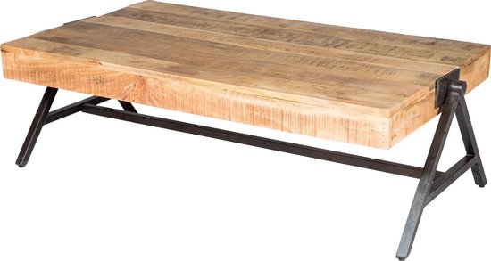 Dimehouse Avia Salontafel - 70 X 120 Cm - Industrieel - Rechthoek - Hout - Bruin