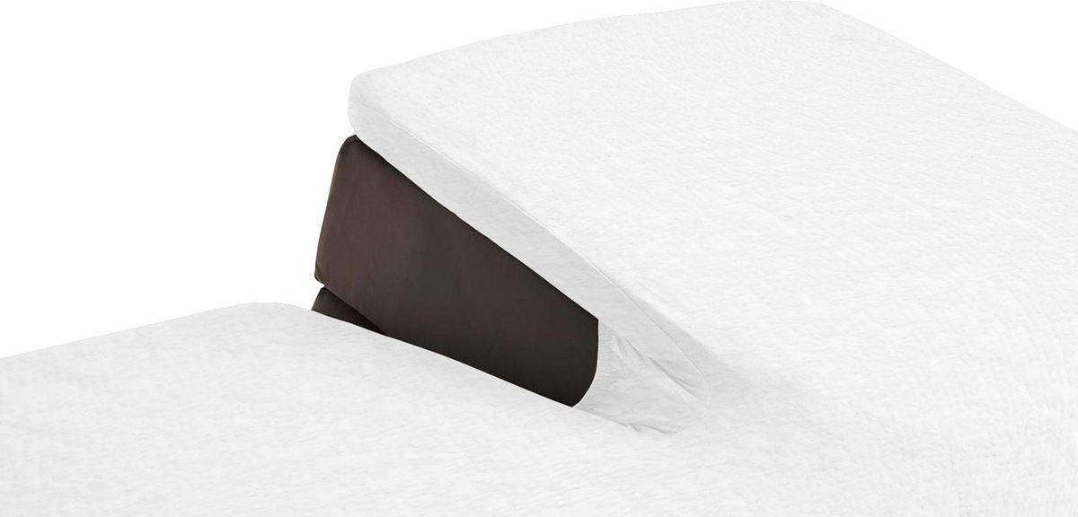 Elegance 200x210/220cm Splittopper Molton Katoen Hoeslaken - Molton Splittopper - Singel Split