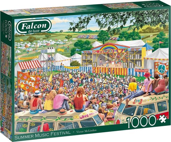 Falcon Puzzel Summer Music Festival 37 Cm Karton 1000 Stukjes