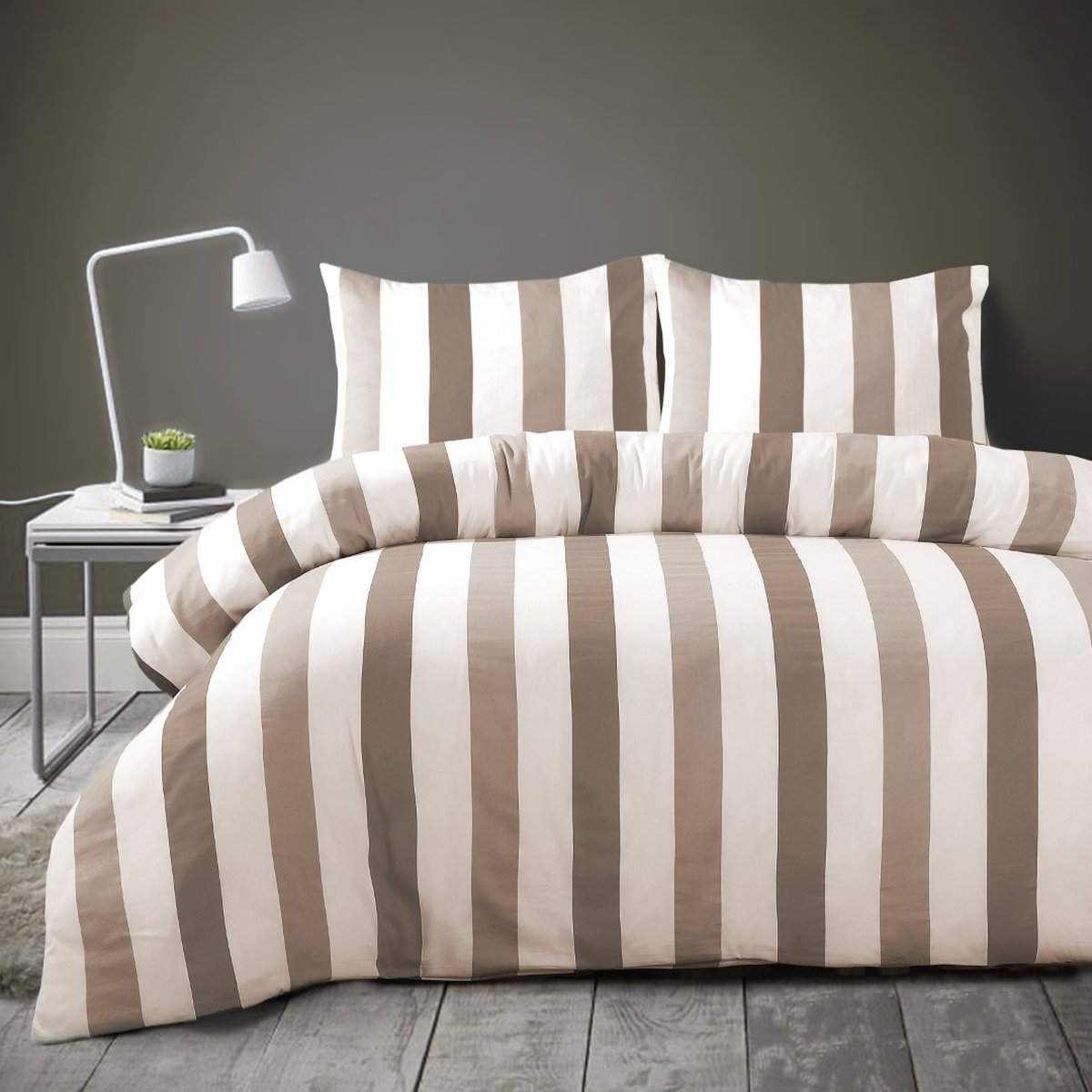 Papillon Dekbedovertrek Scott-200 X 200/220 Cm - Beige