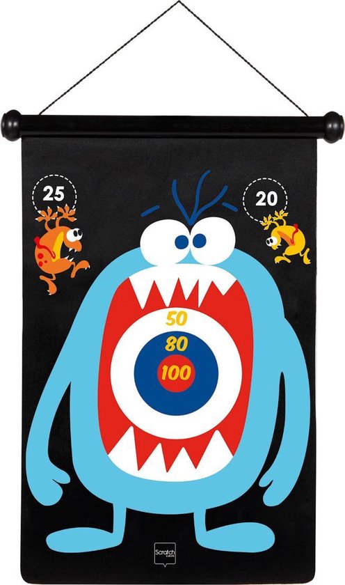 Scratch Spel: Darts Monsters Magnetisch