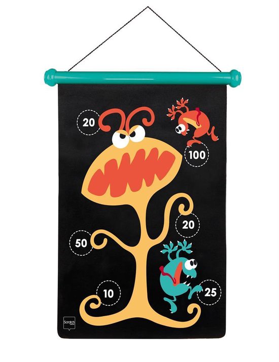 Scratch Spel: Darts Monsters Magnetisch