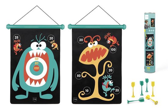 Scratch Spel: Darts Monsters Magnetisch