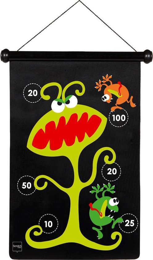 Scratch Spel: Darts Monsters Magnetisch
