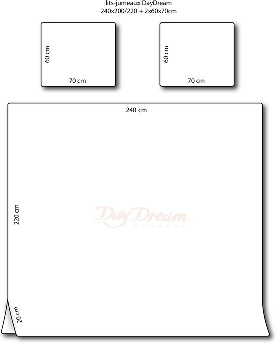 Day Dream Dekbedovertrek Stars Zand-240 X 200/220 Cm - Bruin