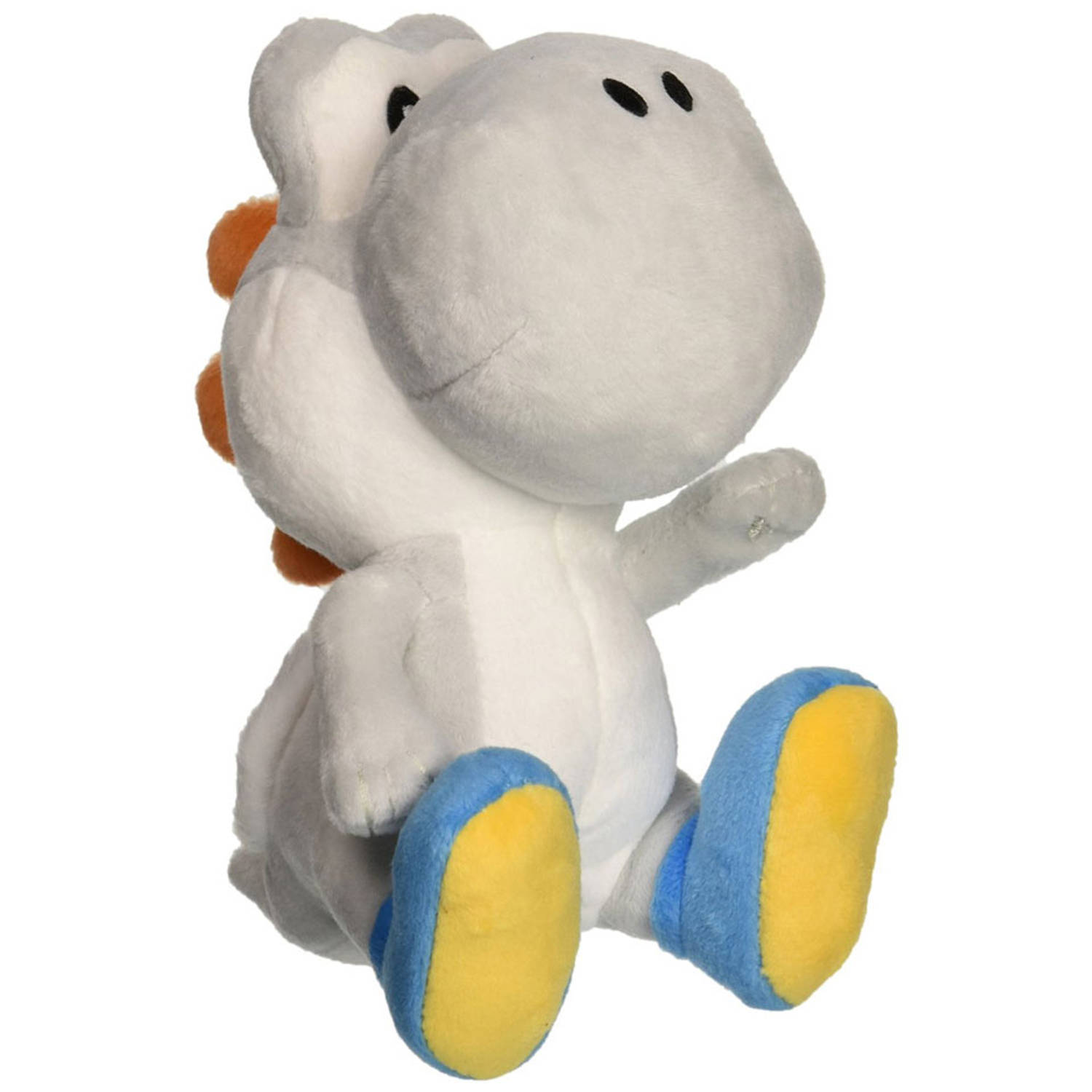 San-ei Co Super Mario Bros Yoshi Knuffel - 15 Cm - - Wit