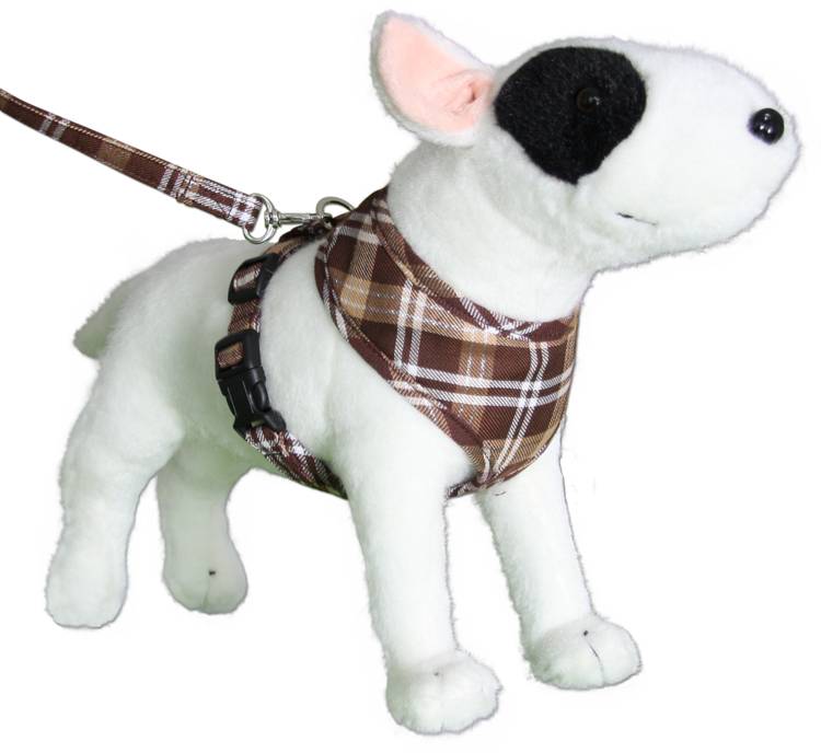 Doxtasy Hondentuig Round Loop Harnass Scottish Brown