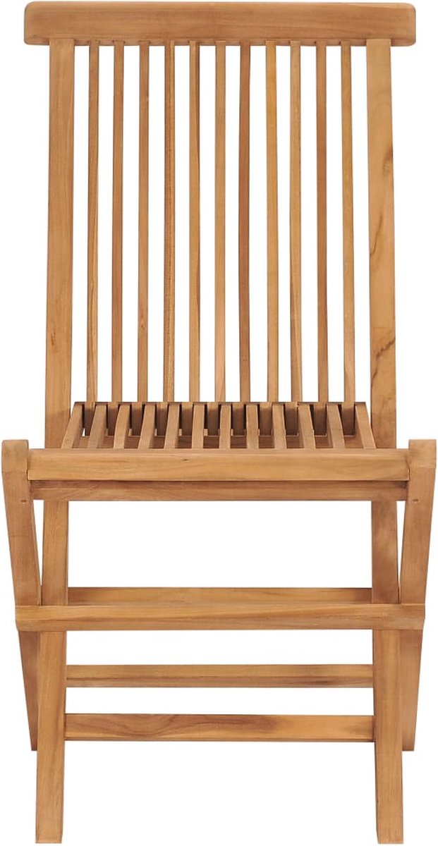 Vidaxl Tuinstoelen Inklapbaar 2 St Massief Teakhout - Bruin