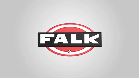 Falk Tractor Case Met Aanhanger En Voorlader - Zwart