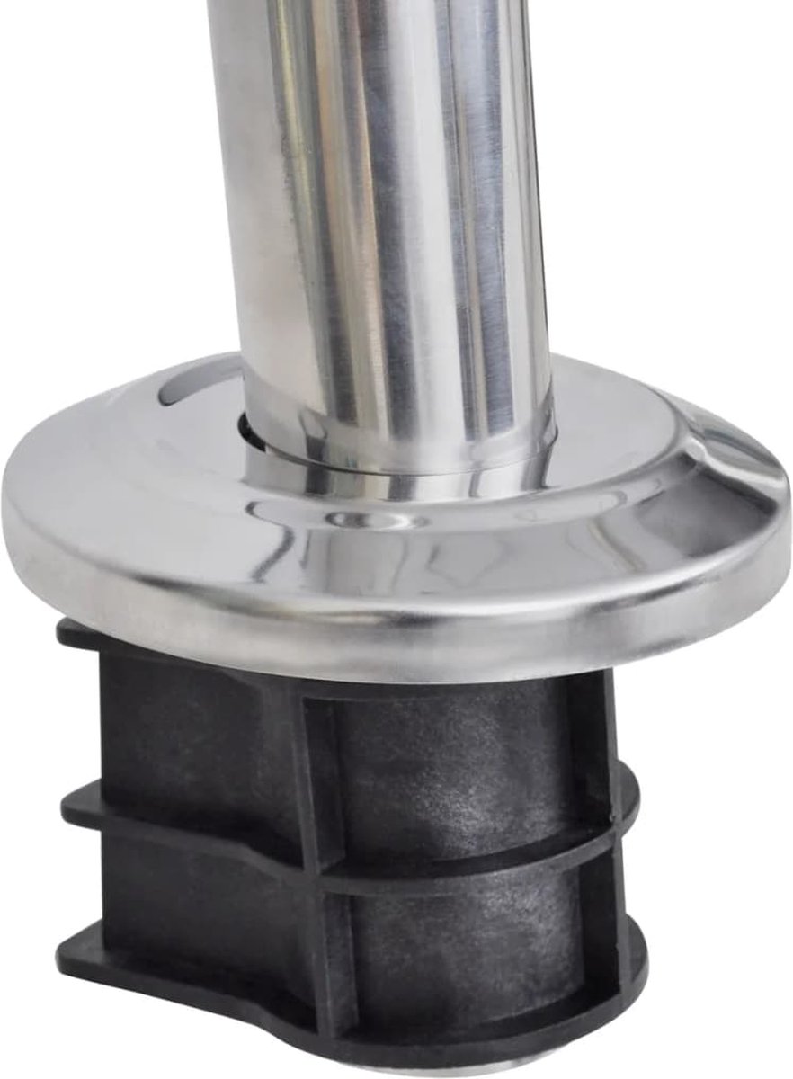 Vidaxl Zwembadladder Met 3 Sporten 120 Cm Roestvrij Staal - Silver