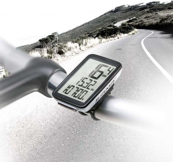 Sigma Fietscomputer Pure 1 Ats Draadloos/wit - Zwart