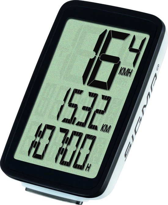 Sigma Fietscomputer Pure 1 Ats Draadloos/wit - Zwart