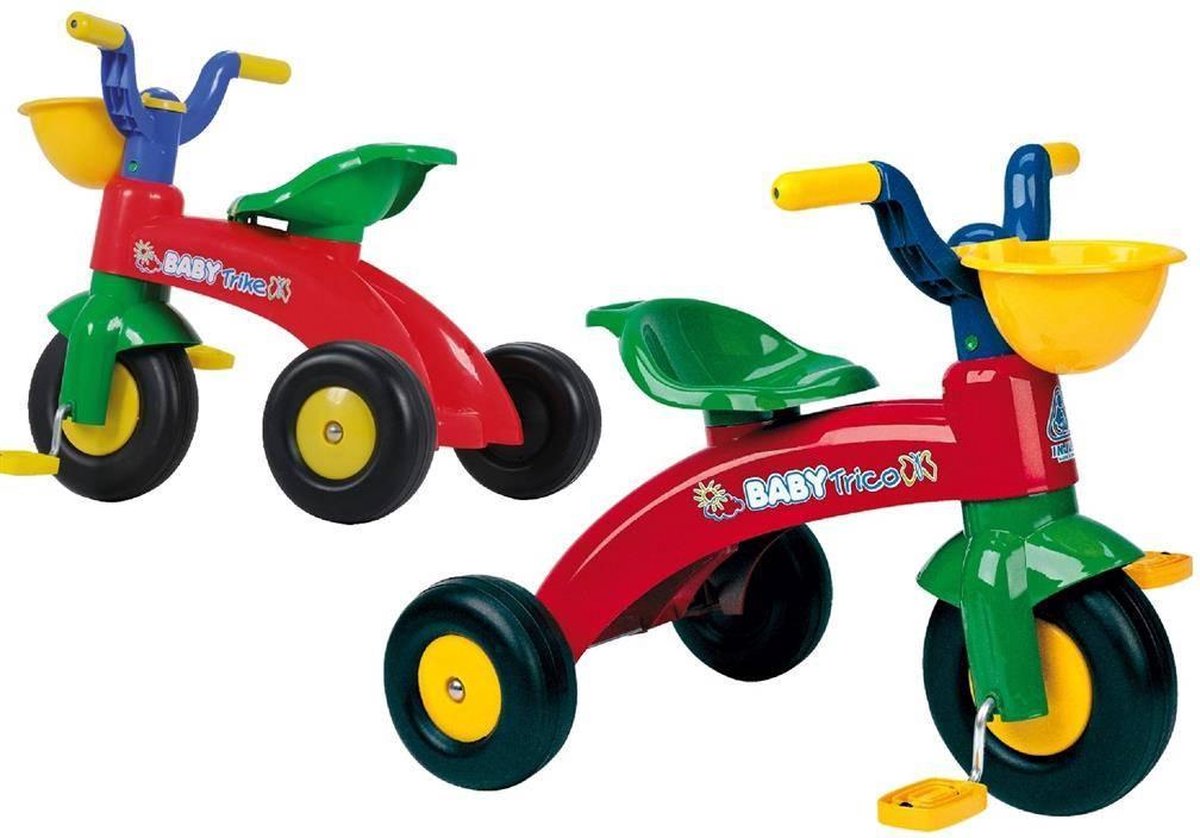 Injusa Driewieler - Multikleur - Rood