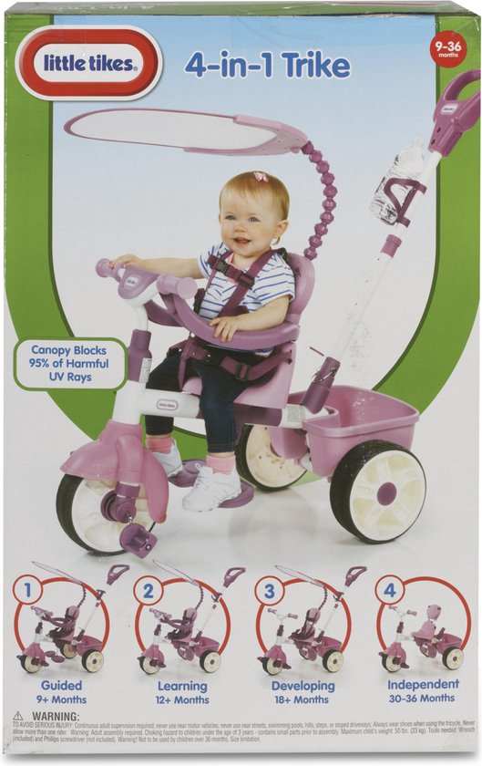 Little Tikes 4-in-1 Basic Driewieler - Roze
