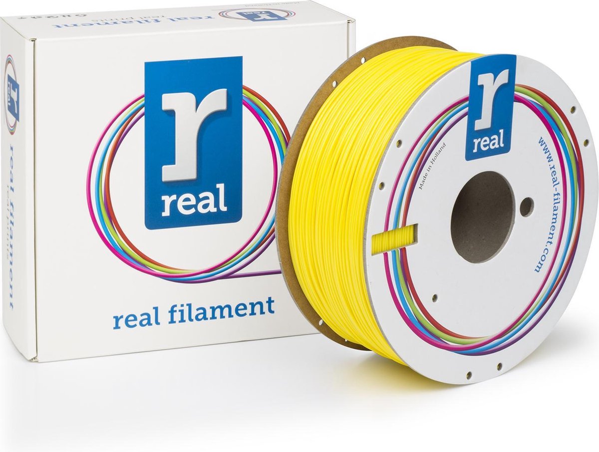 3D filamenten REAL Filament ABS geel 1.75mm (1kg)
