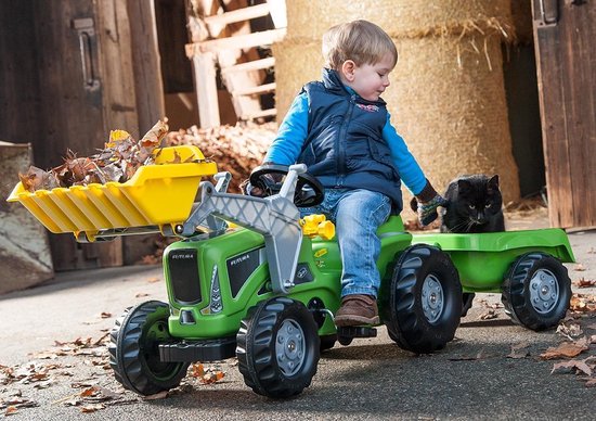 Rolly Toys Traptractor Rollykiddy Futura/zwart - Groen
