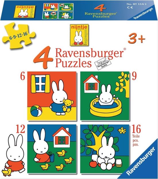 Ravensburger Puzzel 4-in-1 Nijntje - 6 + 9 + 12 + 16 Stukjes
