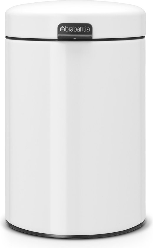 Brabantia Newicon Wandafvalemmer 3 Liter Met Kunststof Binnenemmer - White - Wit